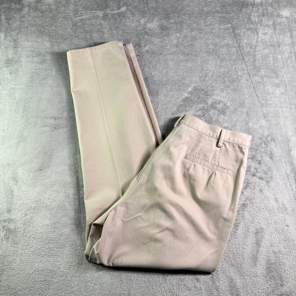 Pendleton Womens 10P Beige Cotton Straight Leg Chino Trousers Petite Khaki Pants